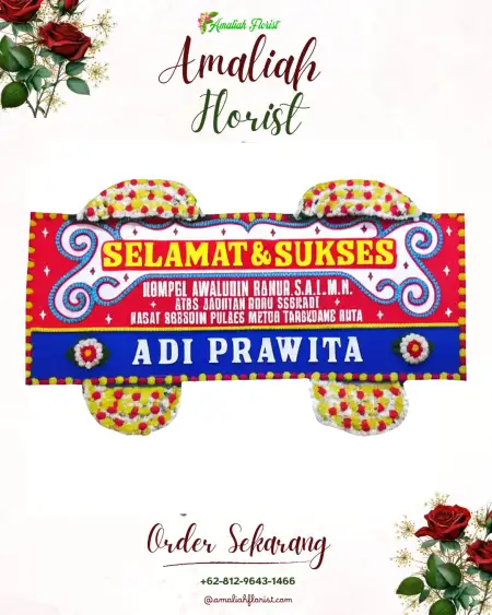 Papan Bunga Ucapan Selamat Suwug