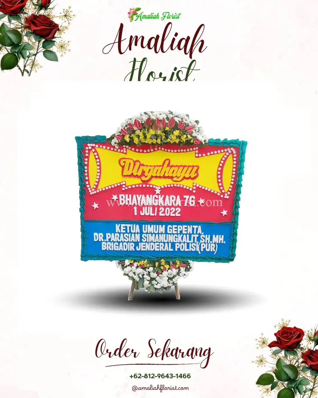 Papan Bunga HUT Ulang Tahun Suwug